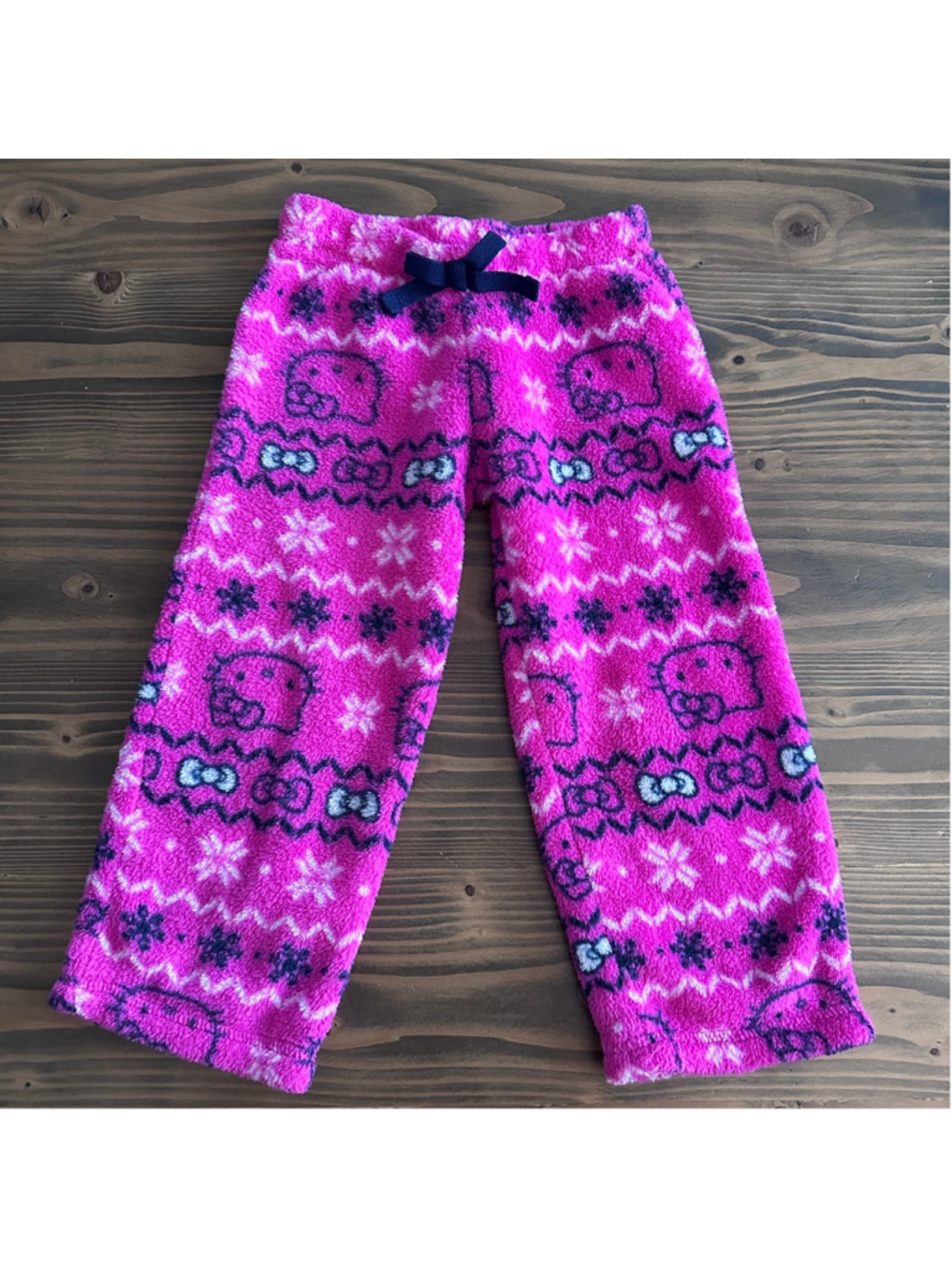Hello Kitty Girls Fleece Pajama Pants 4 Pink Sanrio